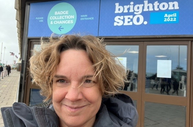 Samphire Kirby - windswept at BrightonSEO 2022