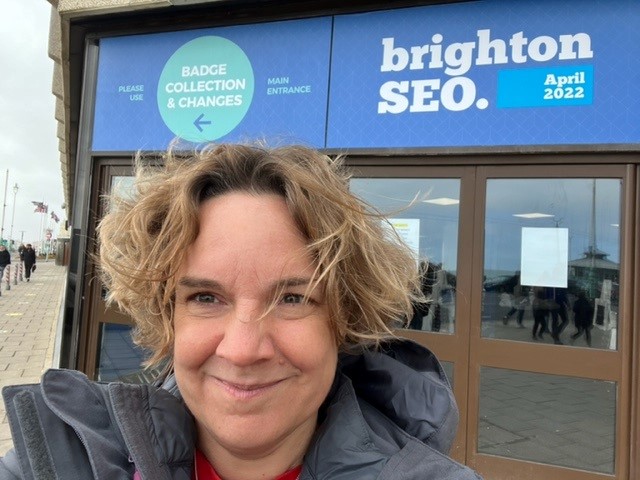 Samphire Kirby - windswept at BrightonSEO 2022