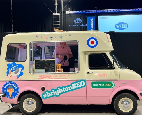 Ice Cream Van at Brighton SEO