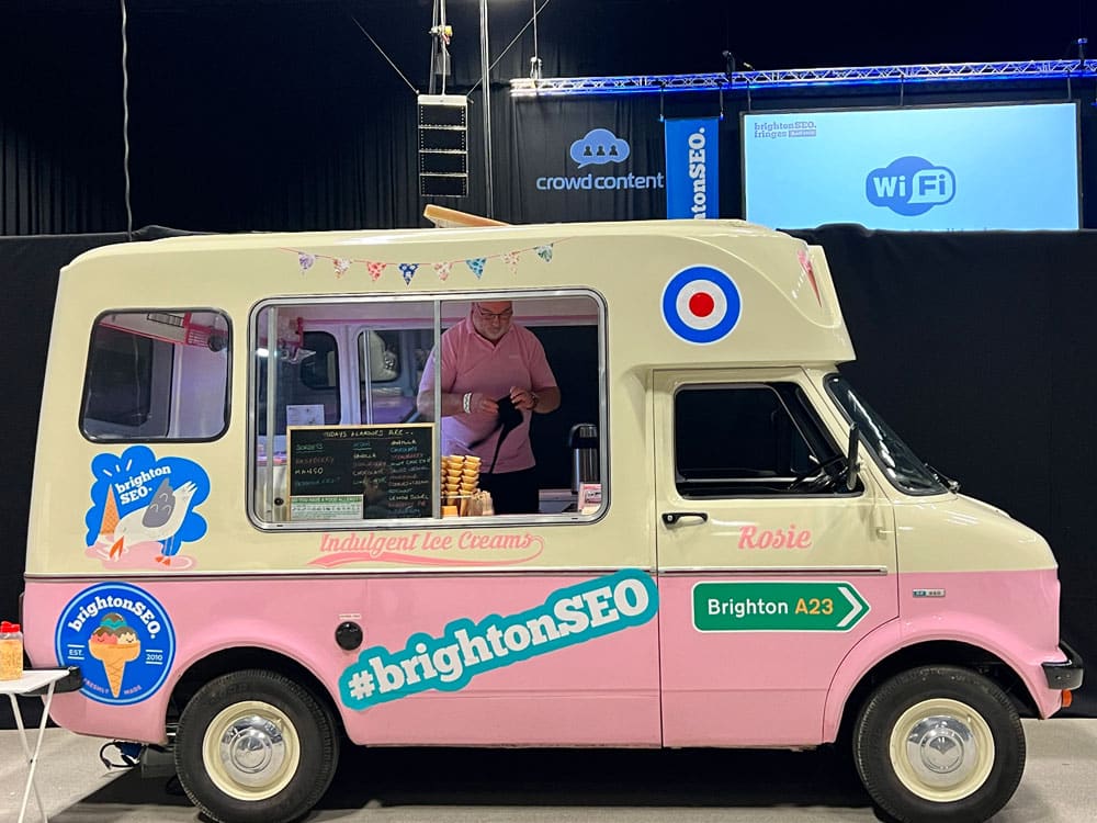 Ice Cream Van at Brighton SEO